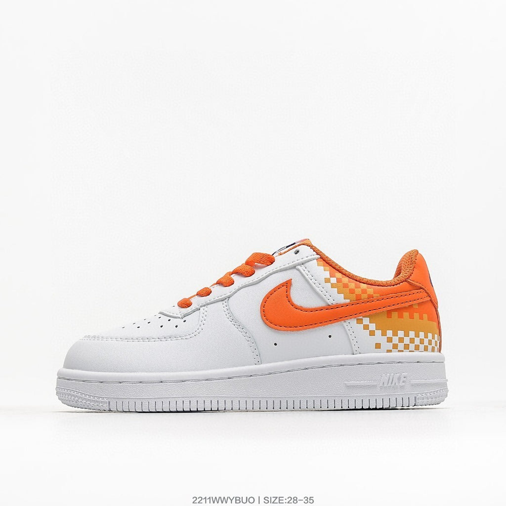 Nike Air Force 1 '07 Low-top versatile" white, Orange"