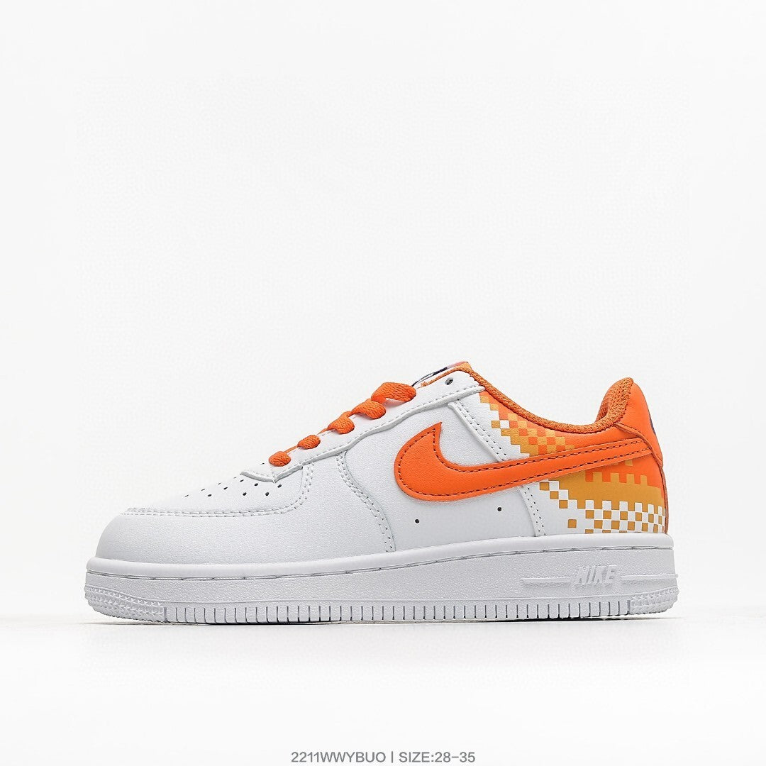 Nike Air Force 1 '07 Low-top versatile" white, Orange"