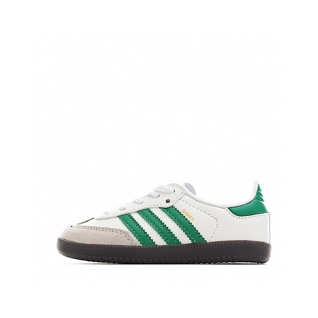 Adidas  Samba children's shoes "white & green "