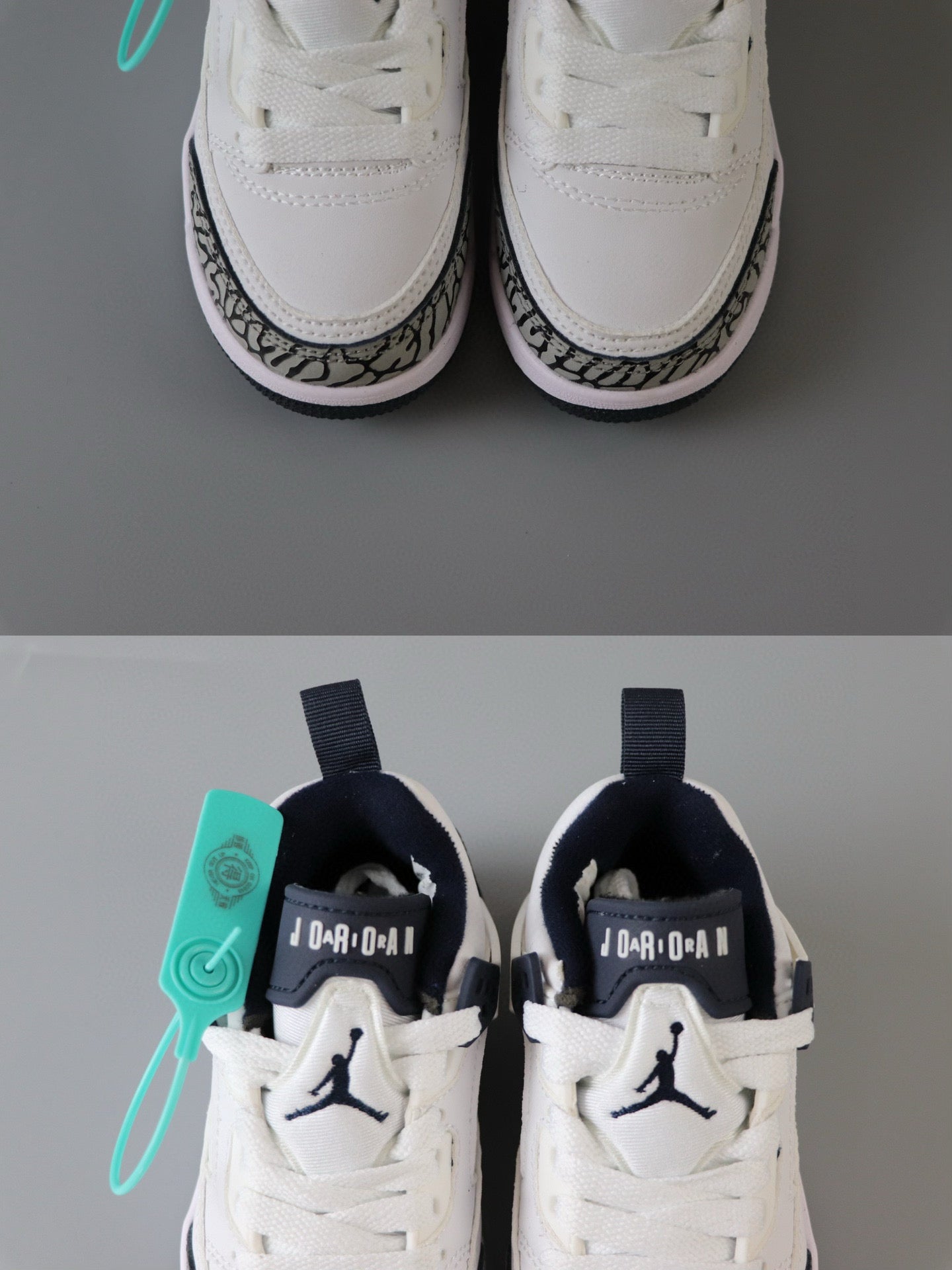 Jordan 3.5 children's shoes" white, elephant"