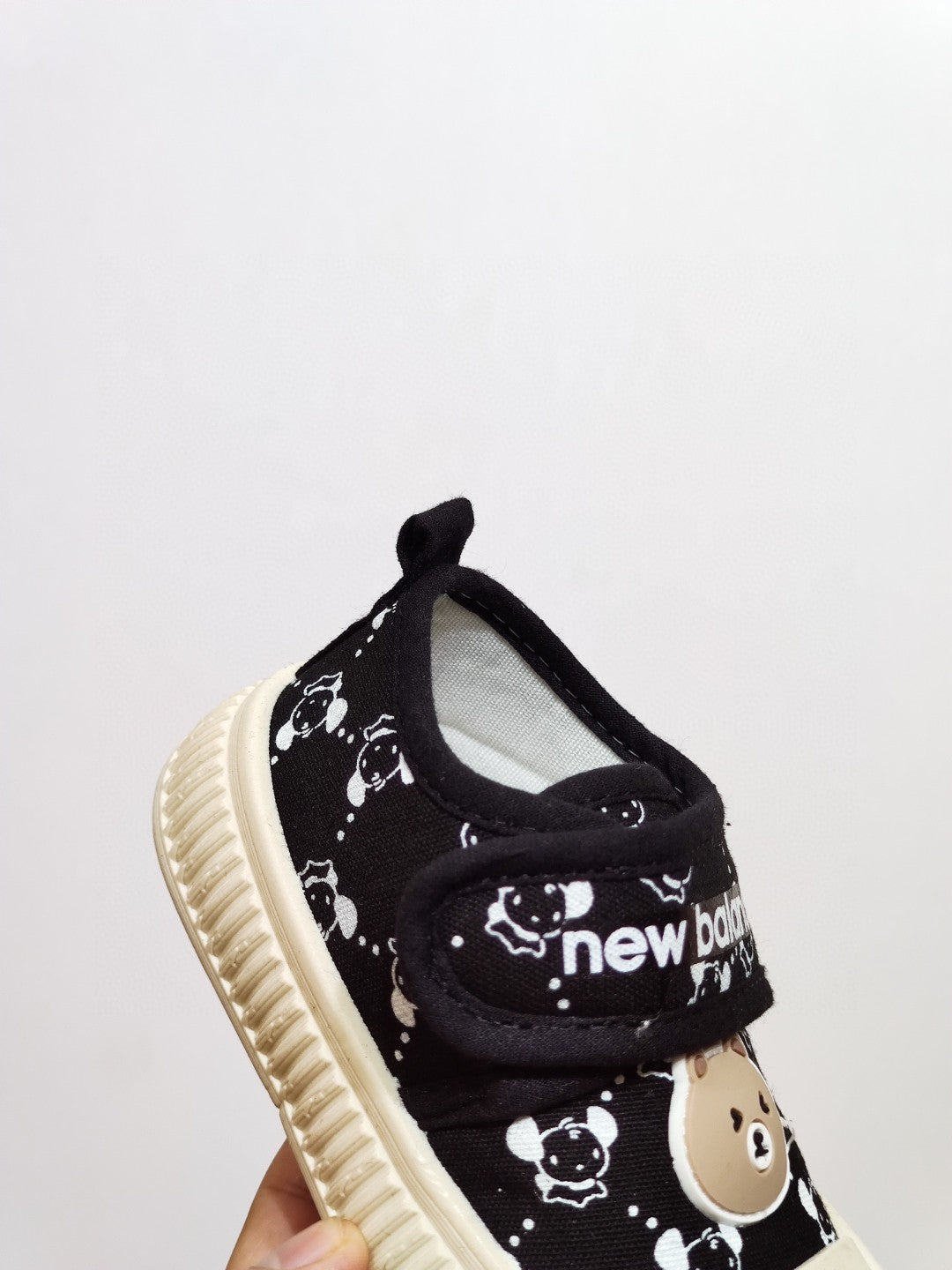 NB canvas bear cute Velcro children's shoes
