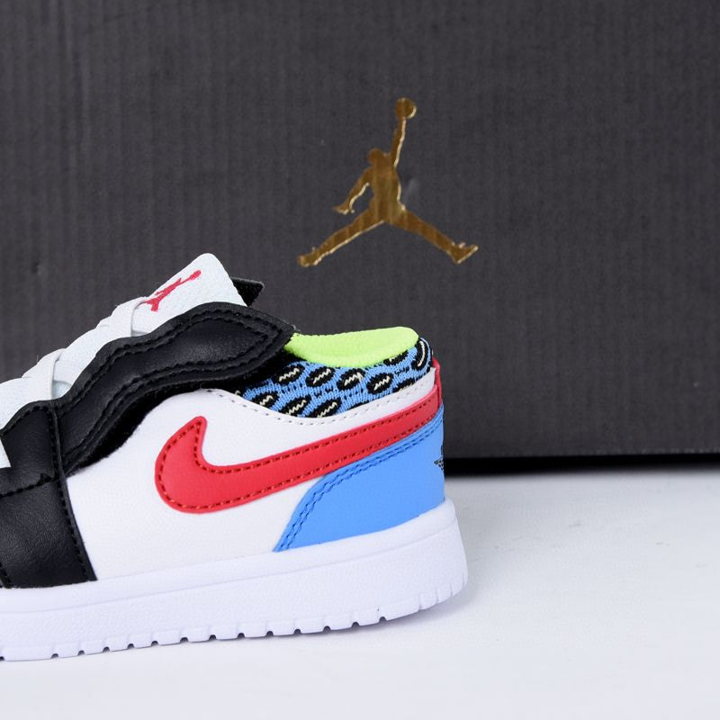 Jordan low top elastic band" white, black, blue, red, yellow"