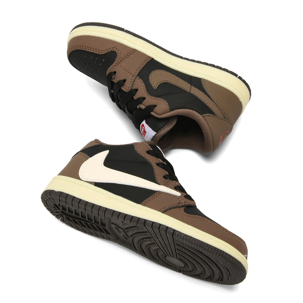Qiaoyi low-top shoelaces" brown"