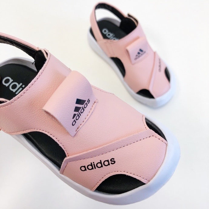 Adidas full leather bread head sandals" pink"