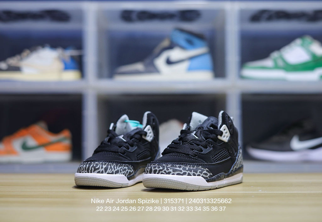 Jordan 3.5 3D Embossed Children's Shoes "black"