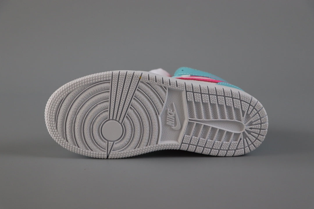AJ-89 " white, light blue, hot pink"