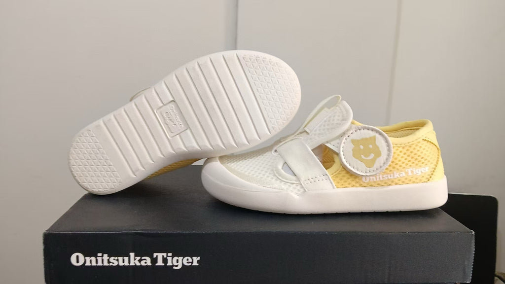 YSS Onitsuka mesh bread head sandals" white, yellow"