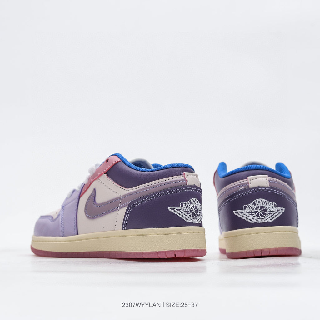 Joe 1 low-top hook series children's shoes" light and dark purple, Cream "
