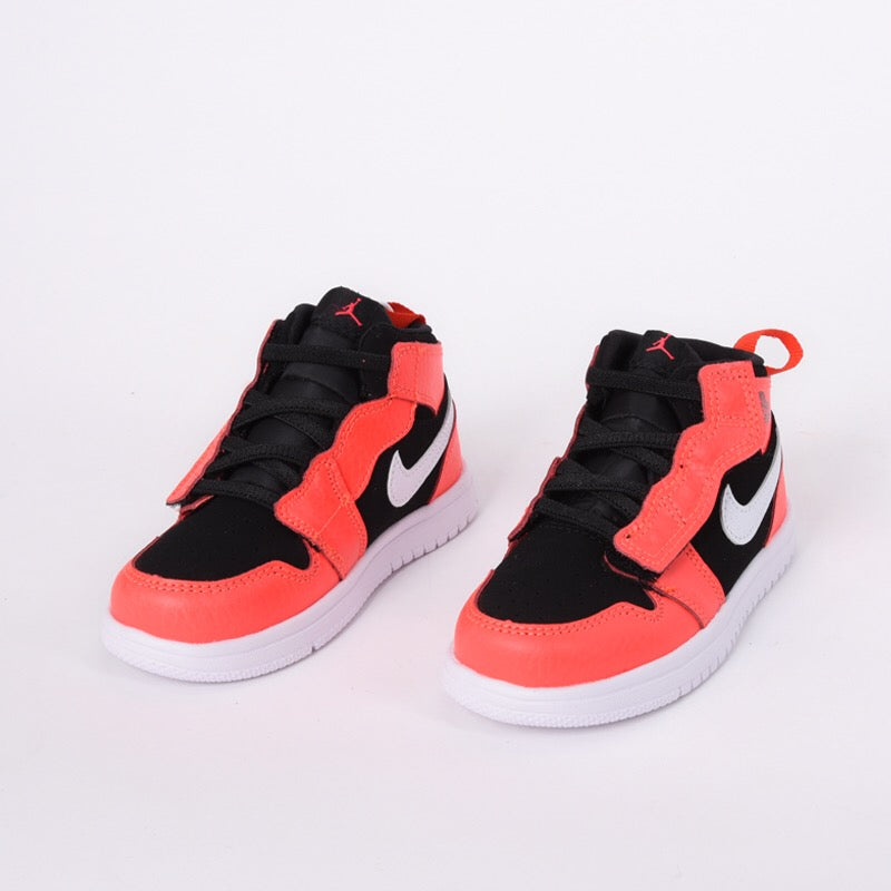 Jordan high top elastic band" black, bright orange"
