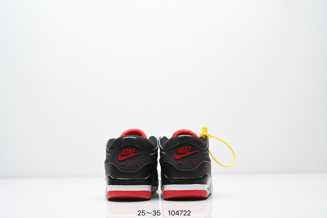 Jordan 4 low-top air cushion basketball shoes" black, gray"