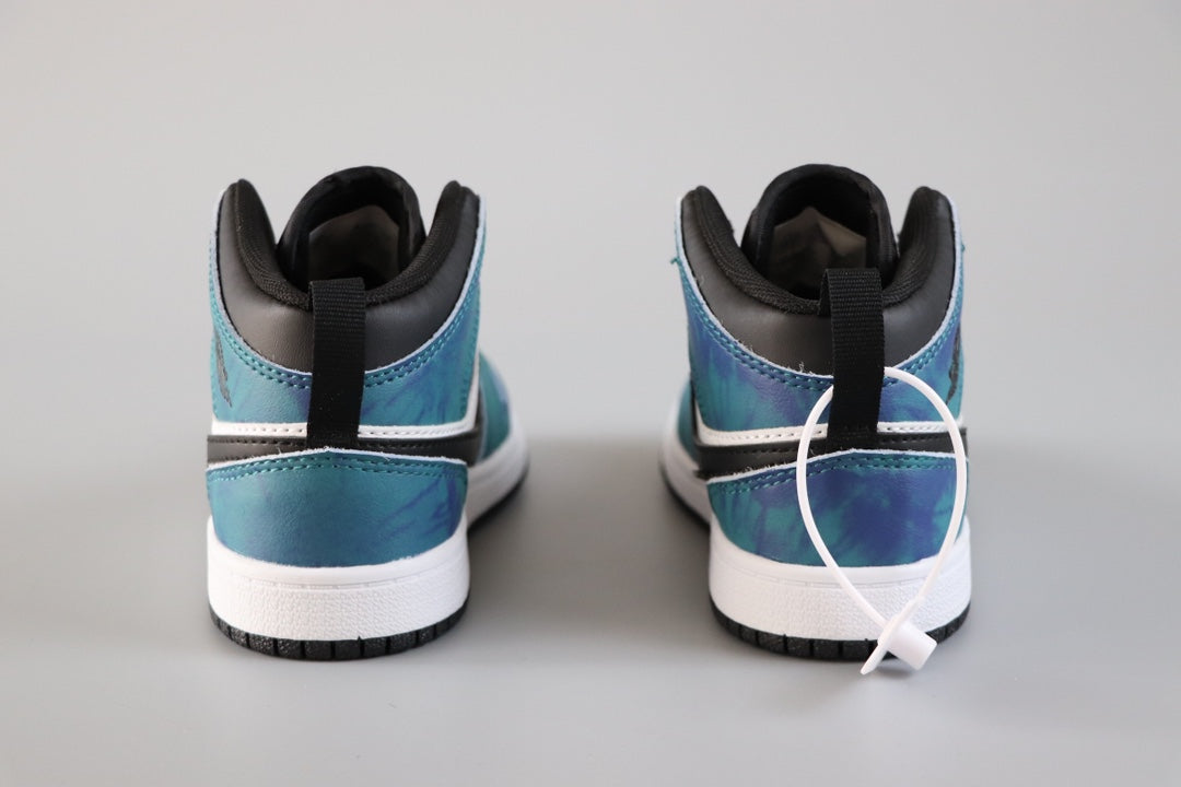 AJ-112" white, black, blue"