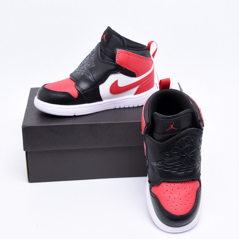 Jordan Wings Kids Shoes" white, black, red"
