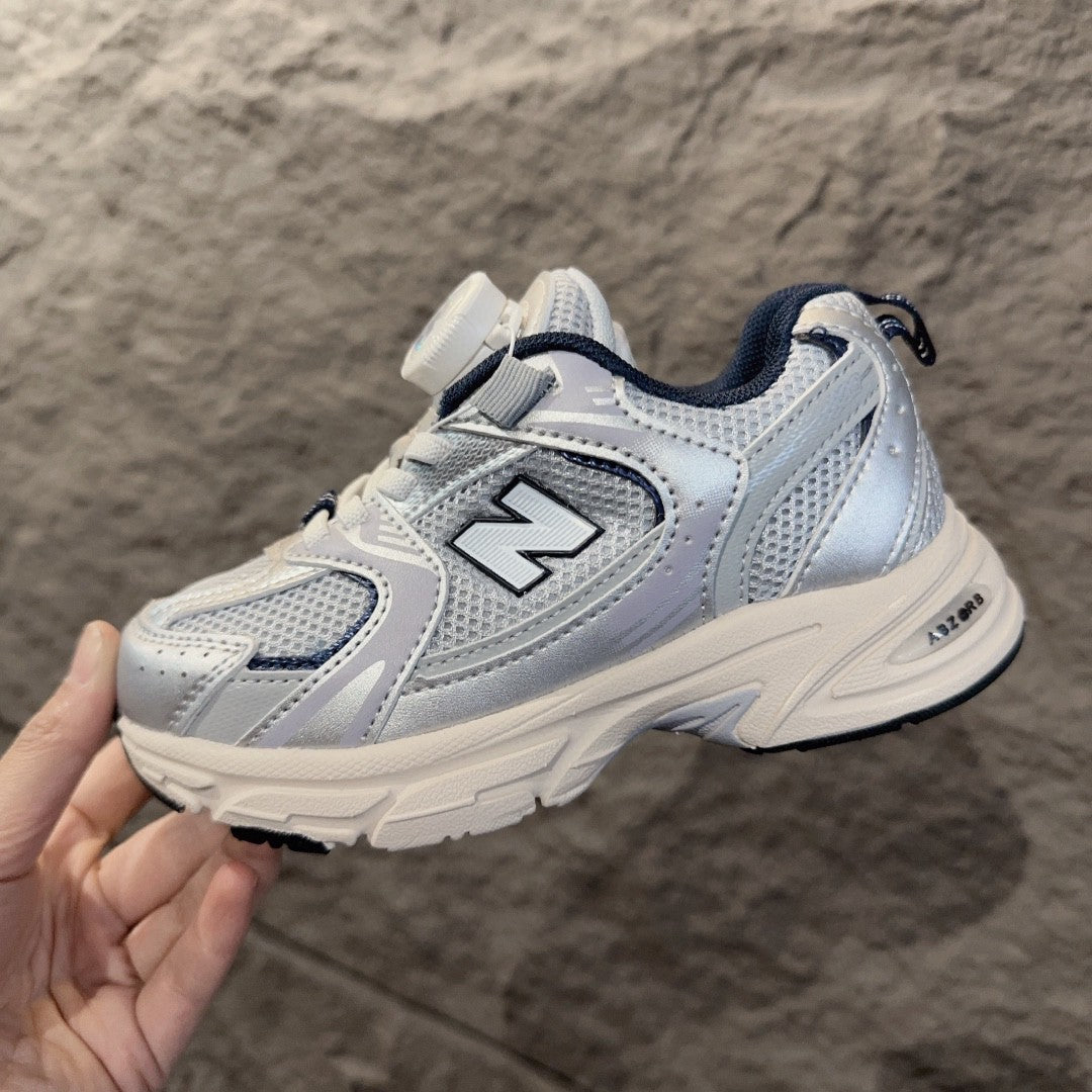 NB530 rotating button children's " silver"