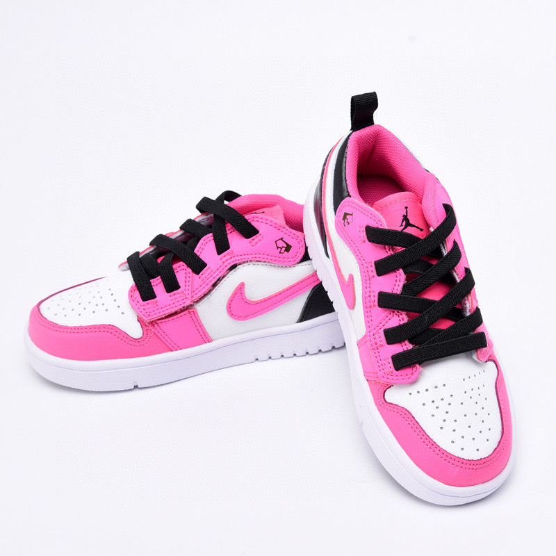 Joe 1 magic buckle children's shoes" white, pink"
