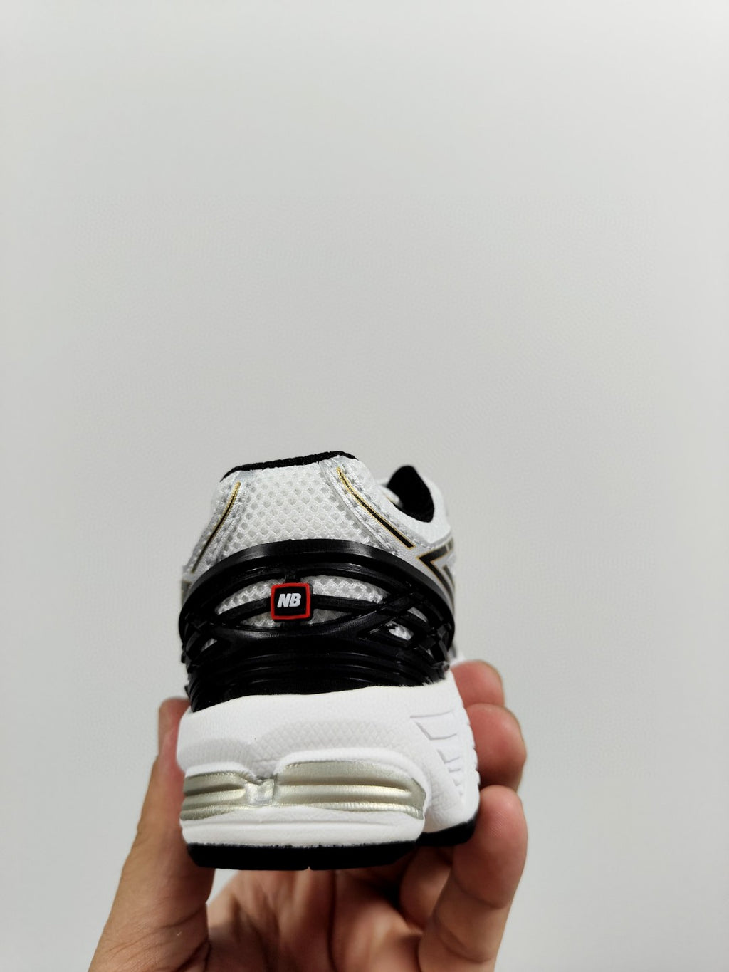 NB 1906 Velcro Kids Running Shoes" silver"
