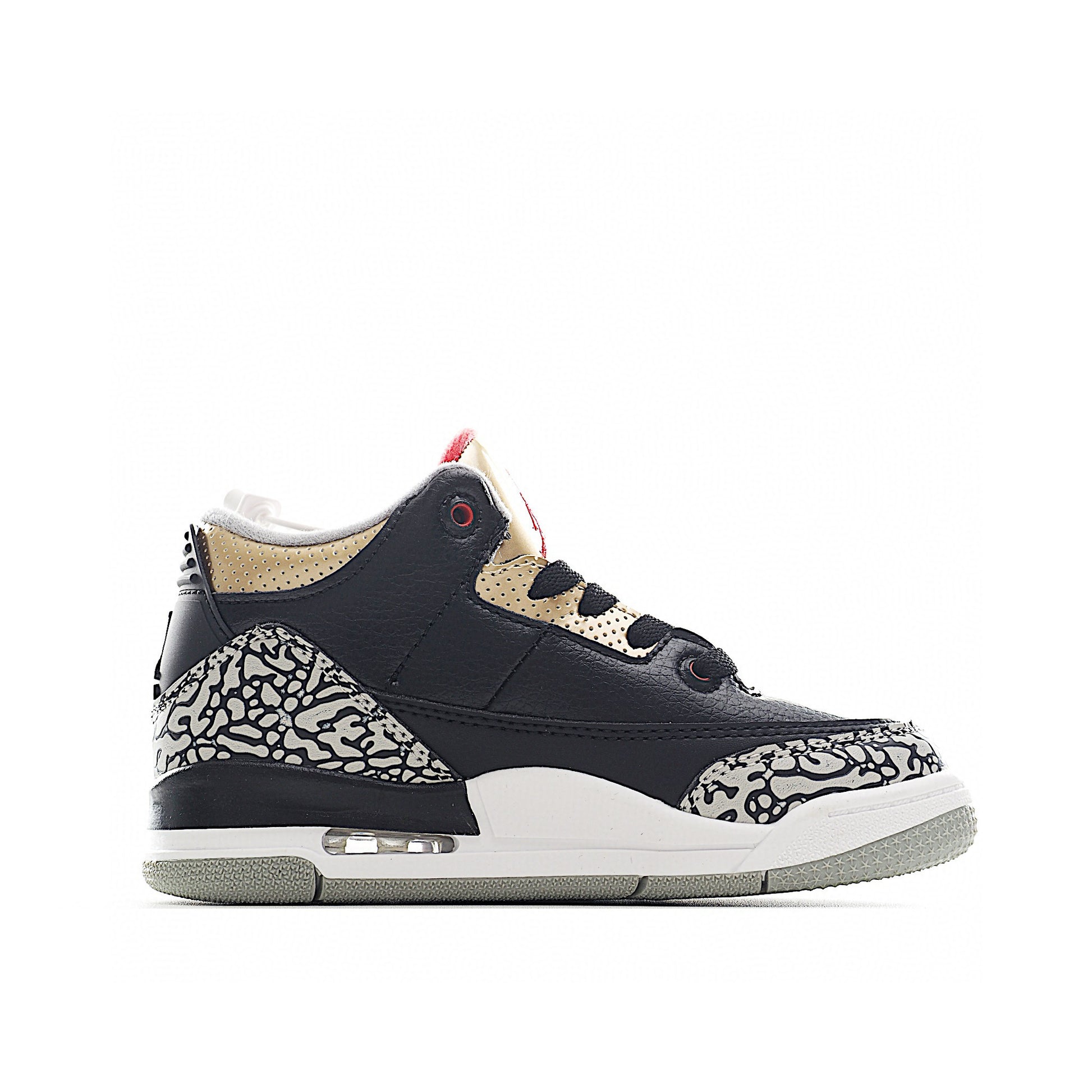Joe 3 air cushion bottom children's shoes" black, gold"