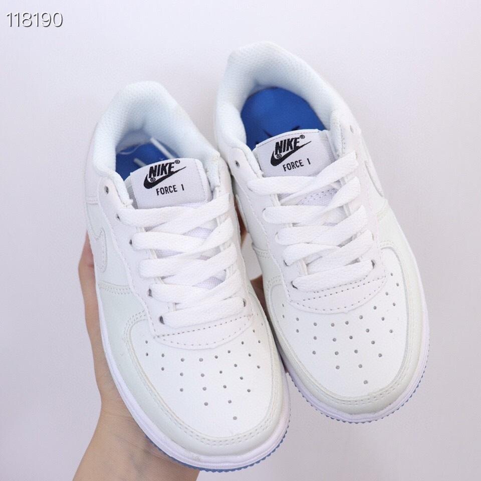Air Force low-top lace-up sneakers" white"