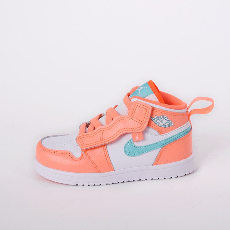 Jordan high top elastic band" white, Orange"