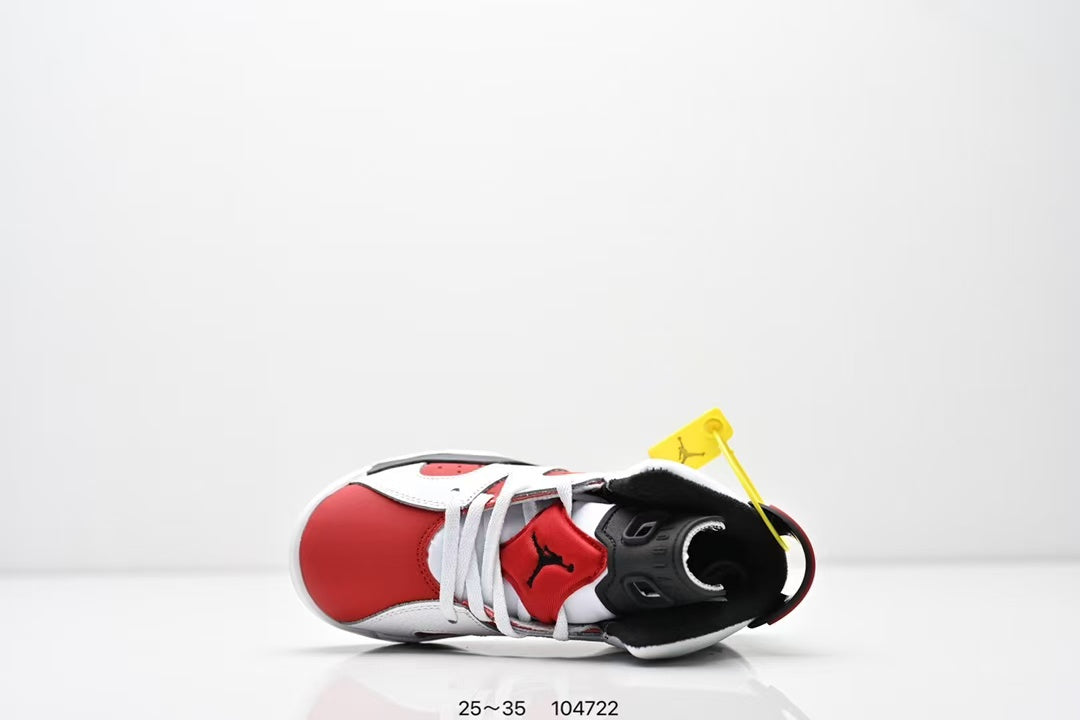 Joe 6 split leather children's shoes"white, red"