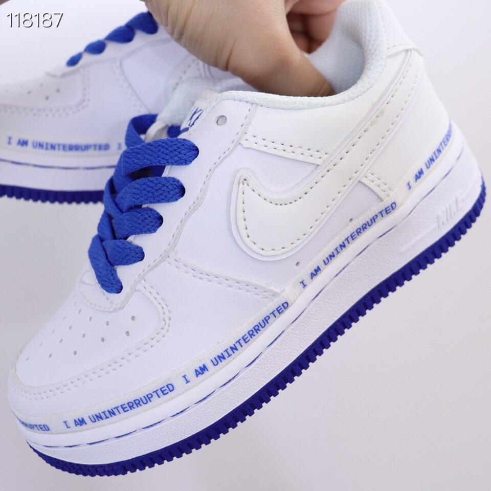 Air Force low-top lace-up sneakers" white"