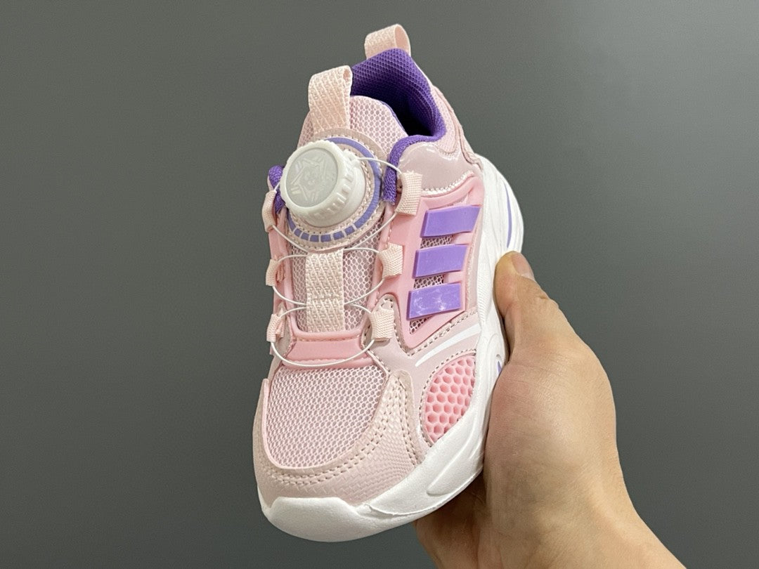 Trefoil rotating button children's shoes " pink, purple"