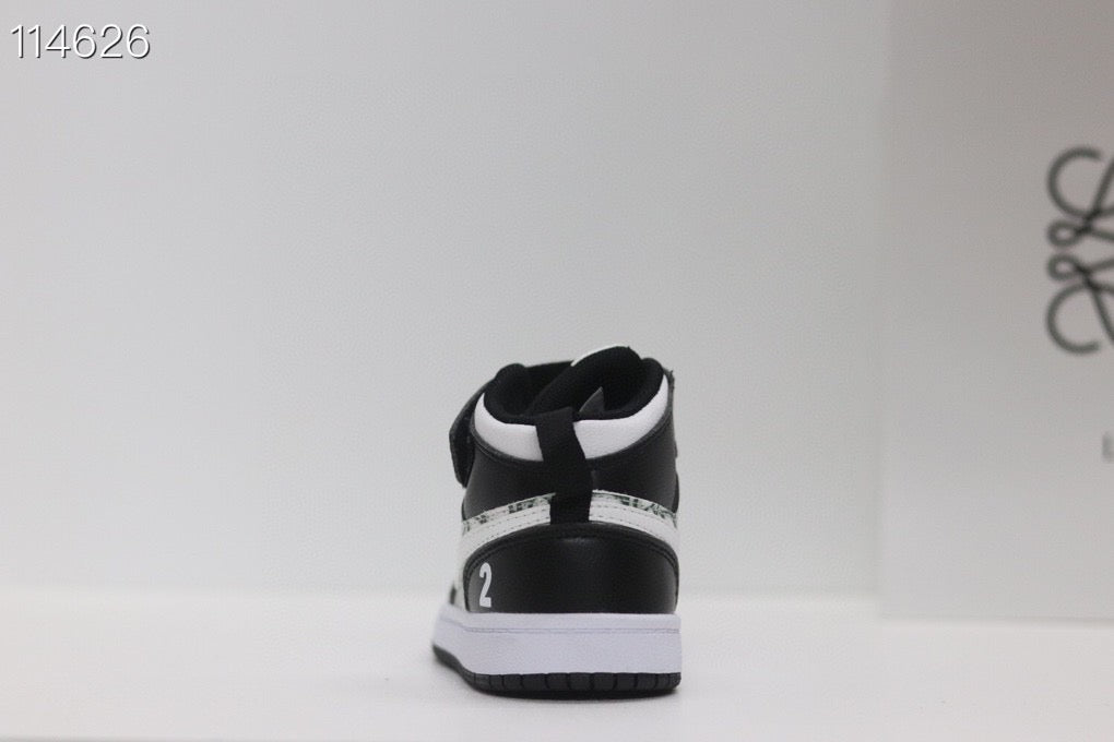 Joe's high-top Velcro children's shoes" white, black"