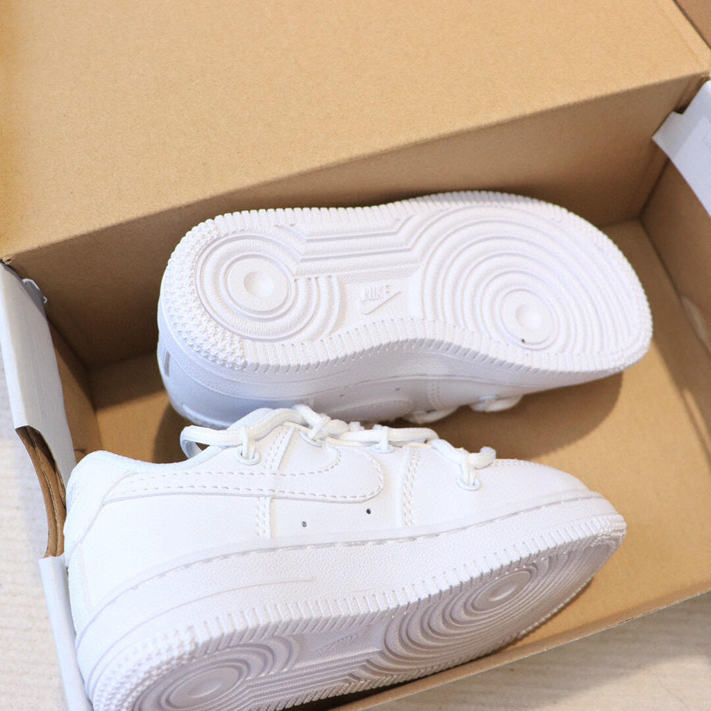 Air Force low-top lace-up sneakers" white"