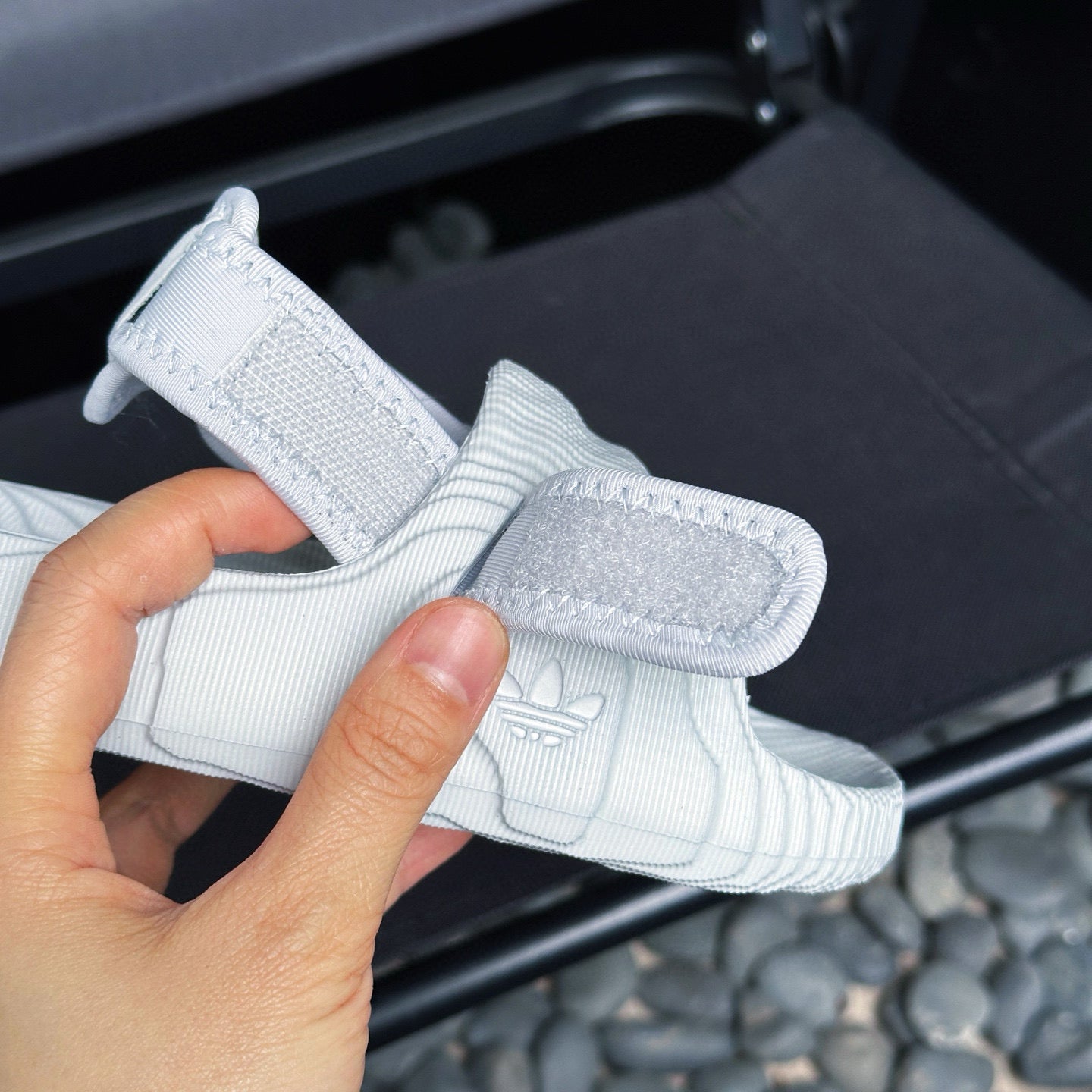Adidas two-way beach sandals" white"
