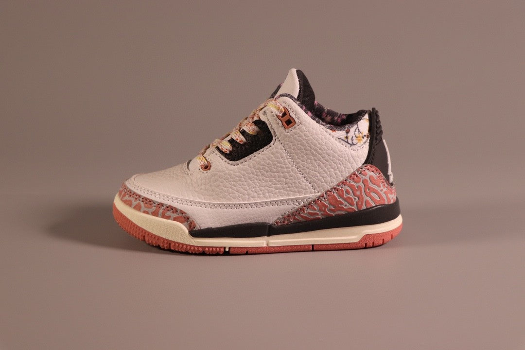 Jordan AJ3 children's shoes" white, cream, pink"
