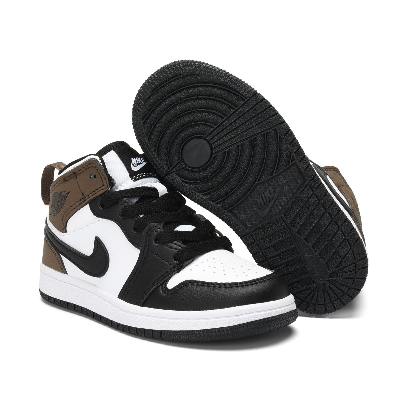 AJ-112" white, black, brown"