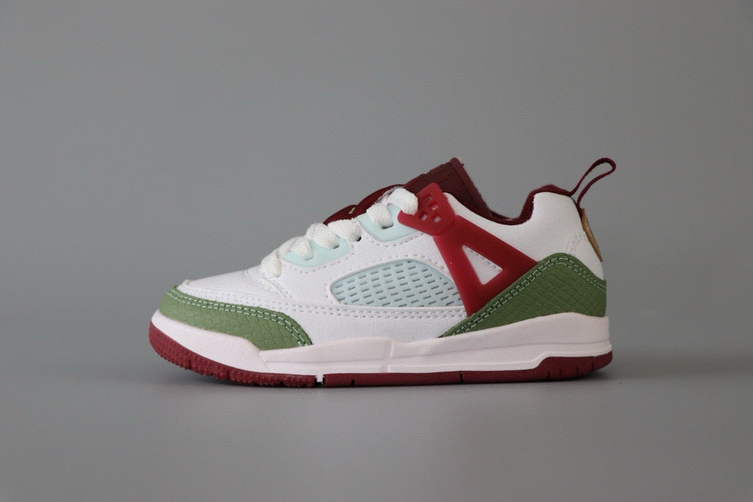 Jordan 3.5 children's shoes" white, green, burgundy"