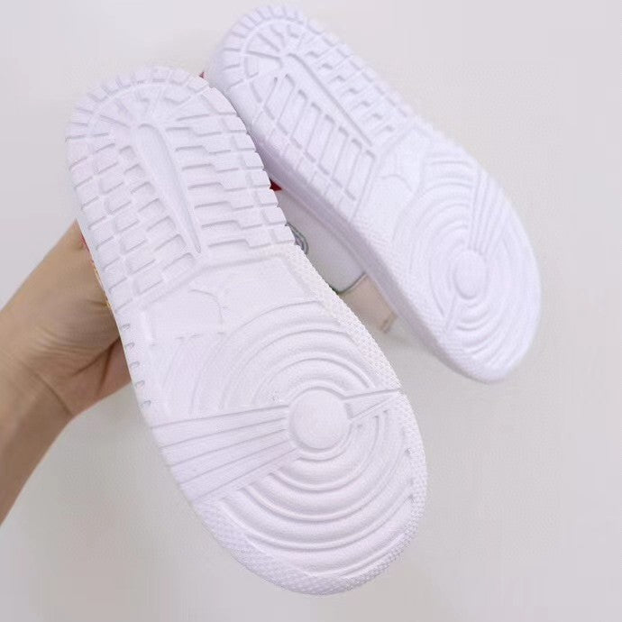 Jordan low top elastic band" white, black, blue"