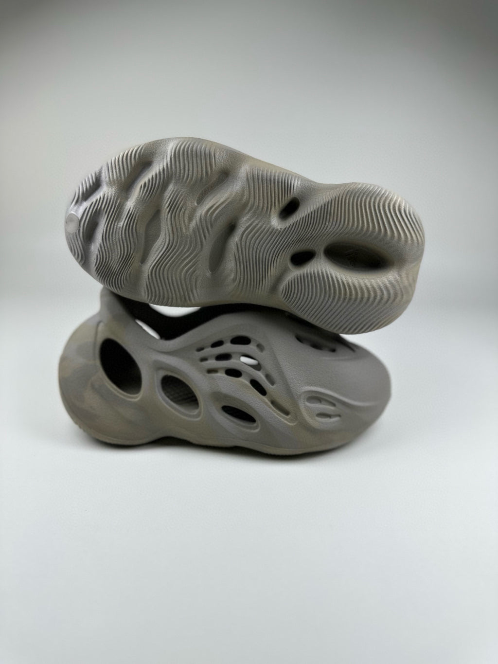 Coconut Crocs" dark gray"