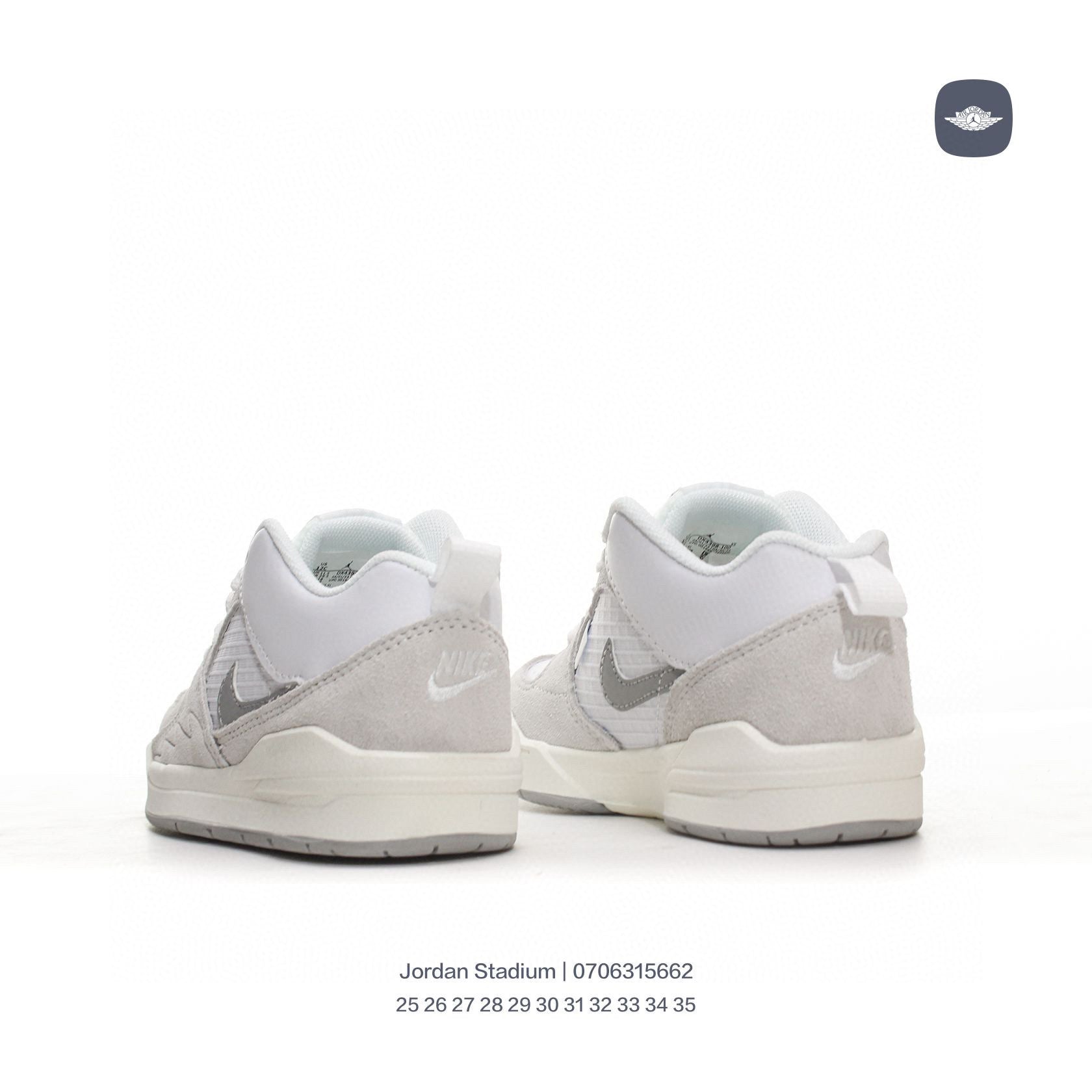 Jordan Stadium sneakers for kid" light gray"