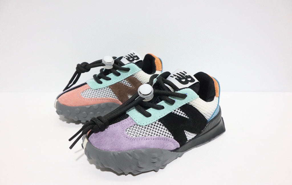 N official website synchronized parallel bars sandals "light purple, peach, blue, dark gray"