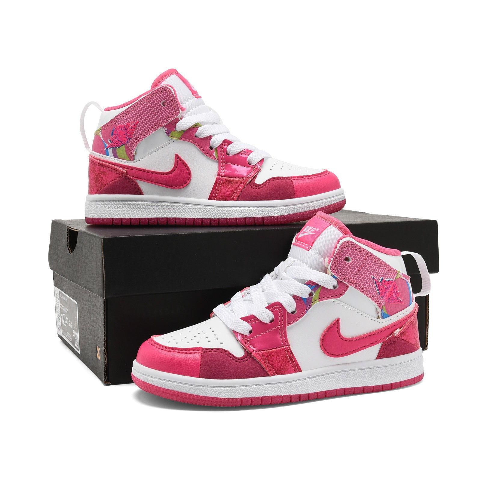AJ-127" white, pink"