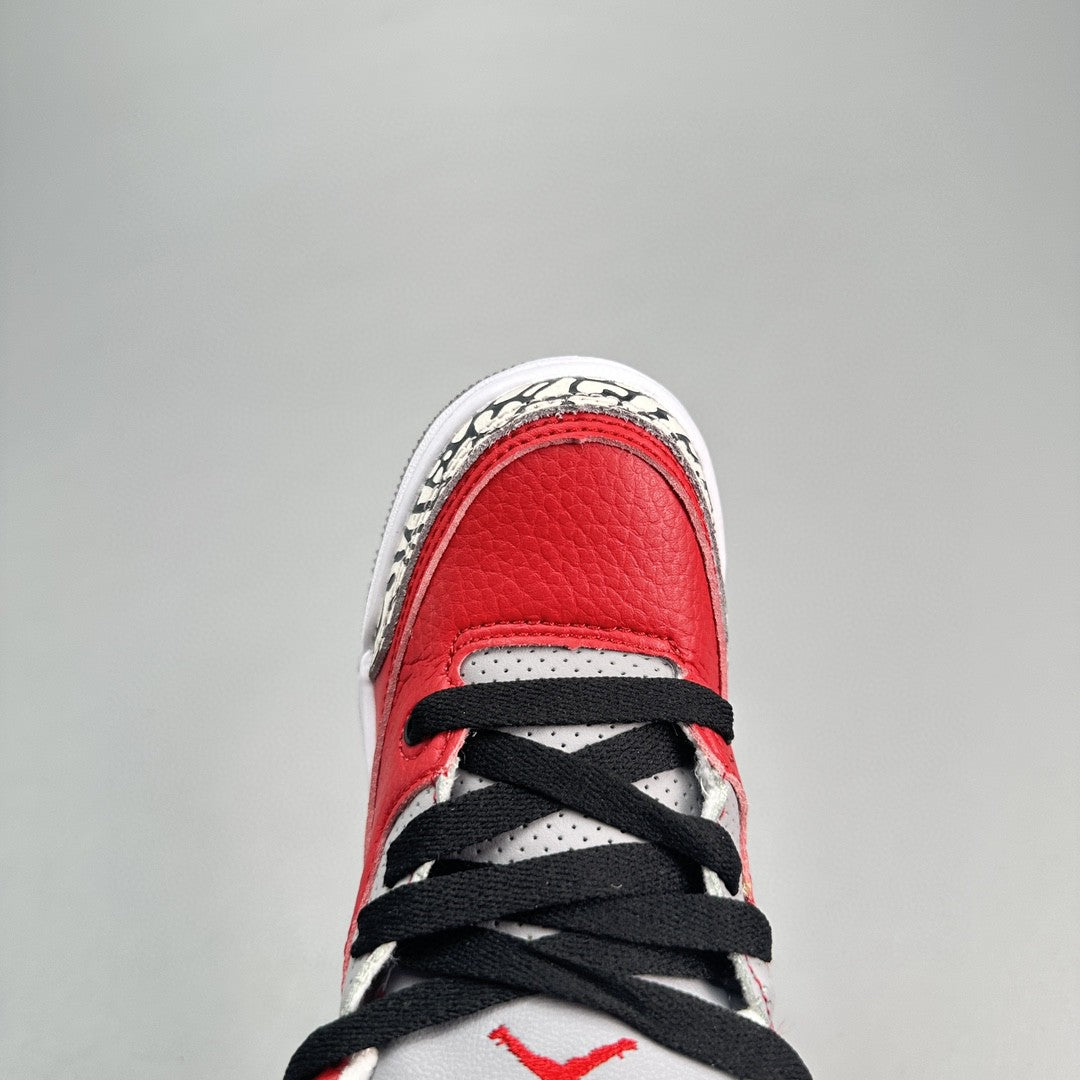 Jordan 3 children's shoes" red, white"