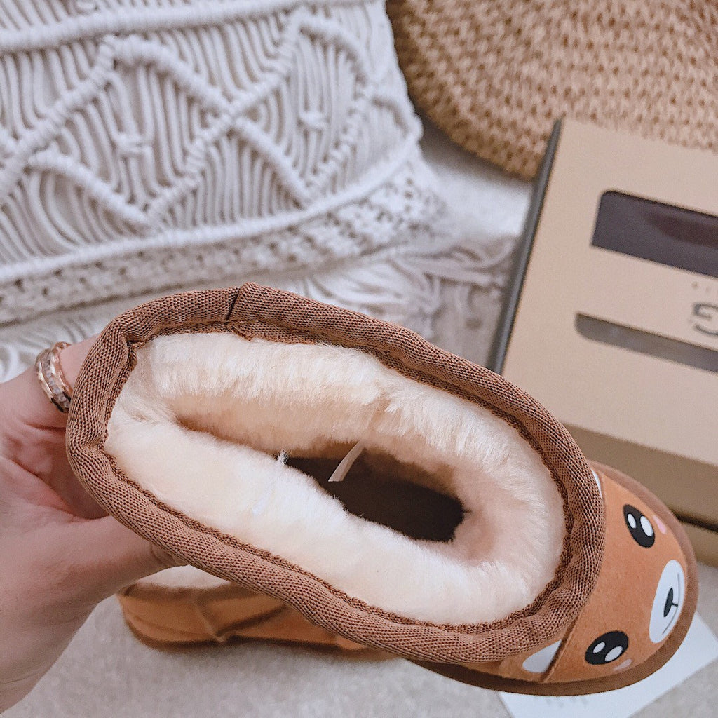 UGG children's shoes cartoon series" brown"