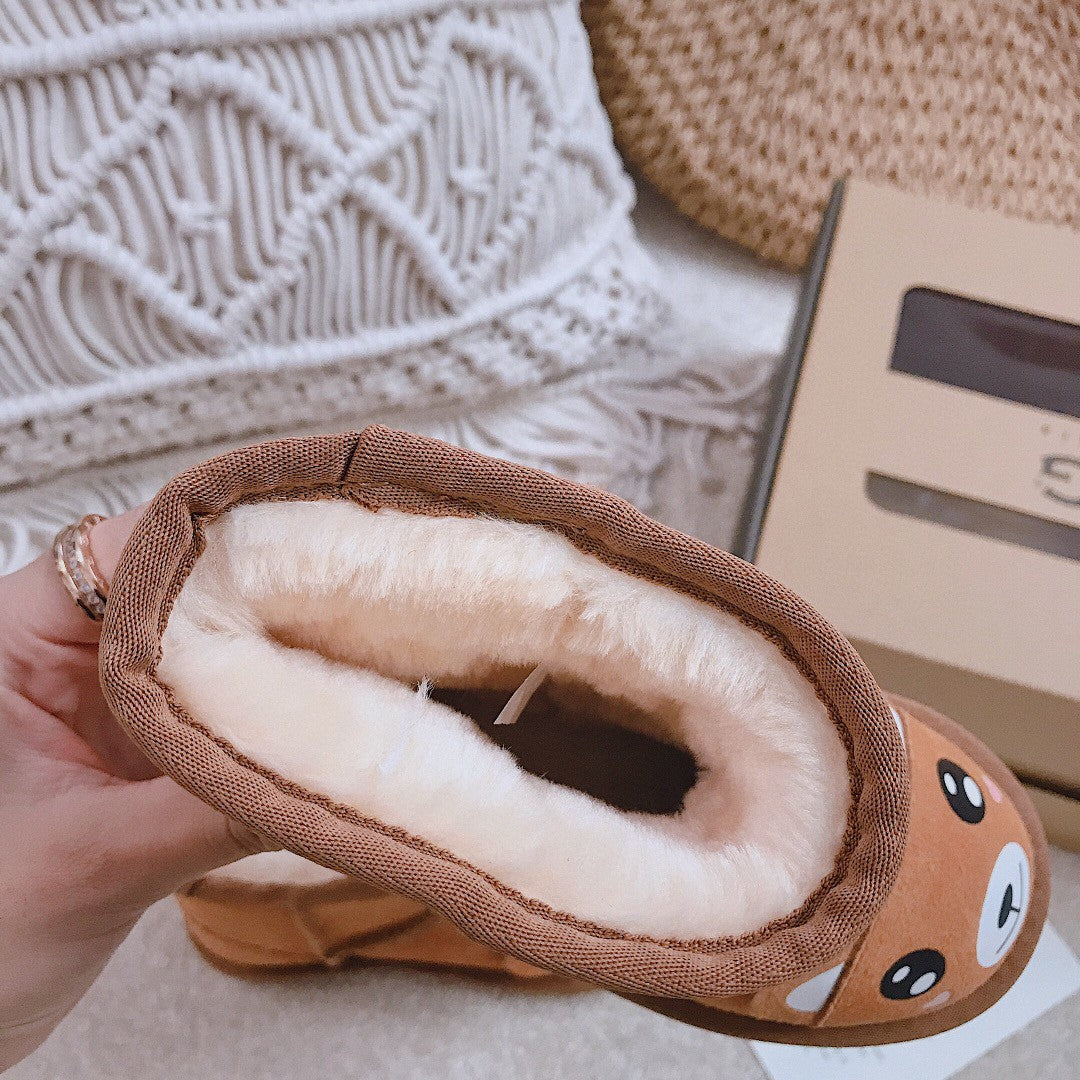 UGG children's shoes cartoon series" brown"