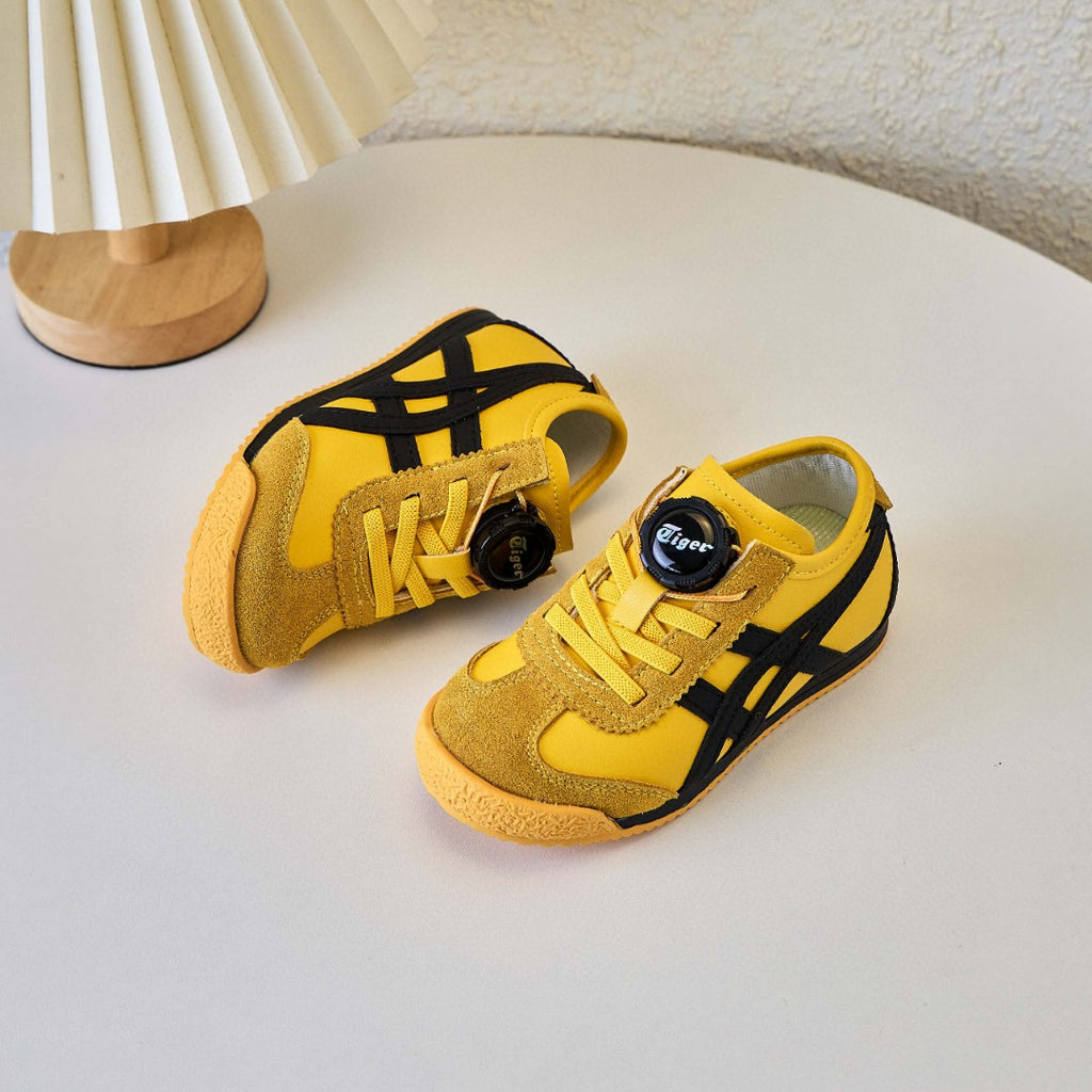 ASICS Tiger MEXICO 66 Swivel Buckle Kids Shoe" yellow"