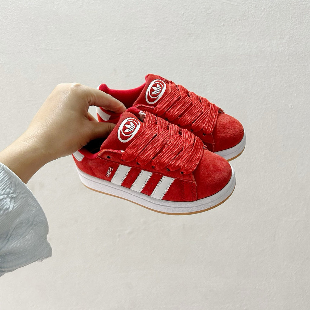 Adidas bread Dexter lace-up pig leather sneakers" red"