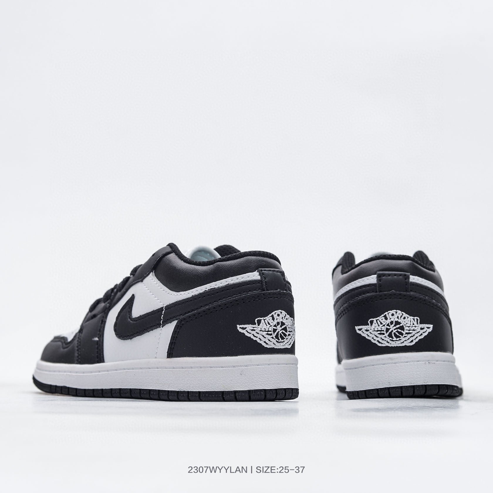 Joe 1 low-top hook series children's shoes" black, white"