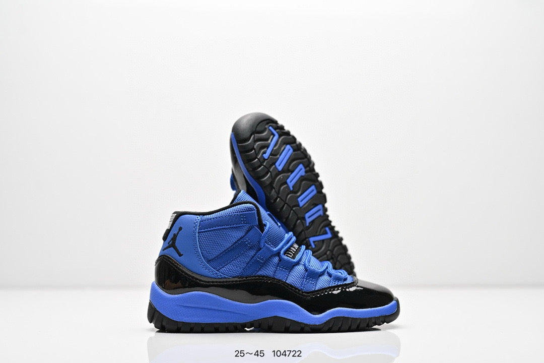 Joe 11 high-top high-quality children's shoes" basketball" blue"