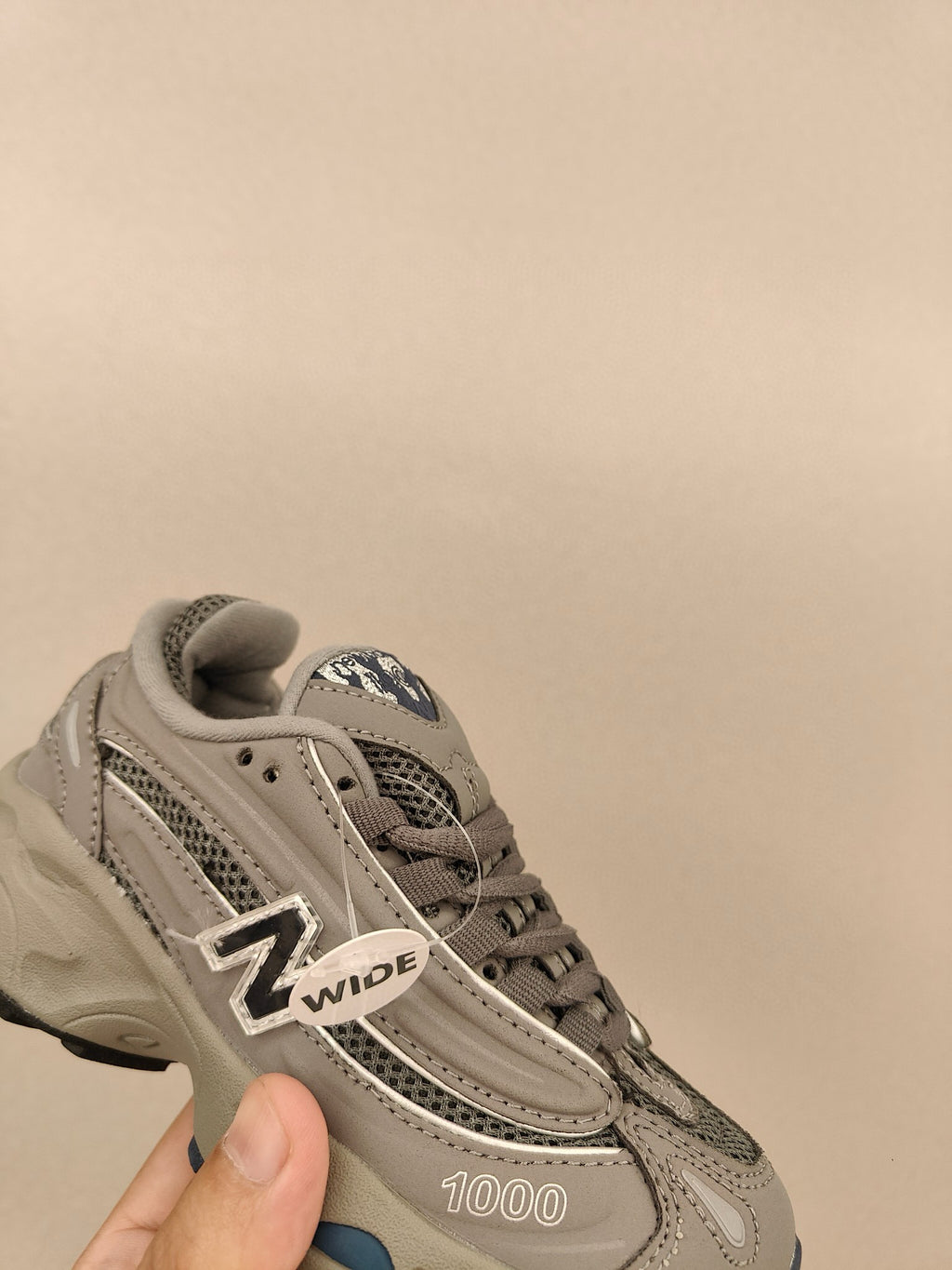NB1000 lace-up children's shoes" gray"