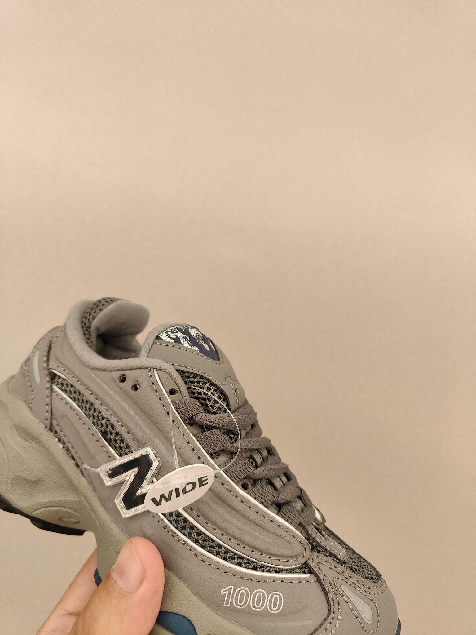 NB1000 lace-up children's shoes" gray"