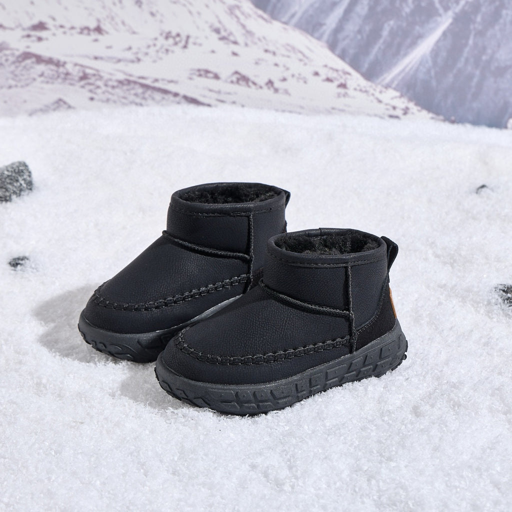 U-GG tire bottom snow boots" black"