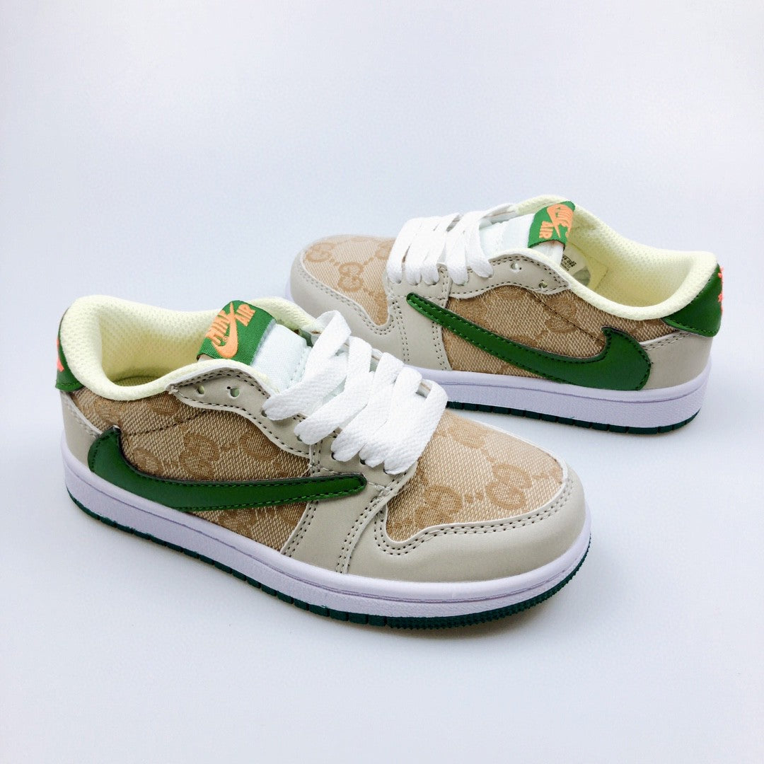 Jordan low-top reverse hook black warrior" beige, green'