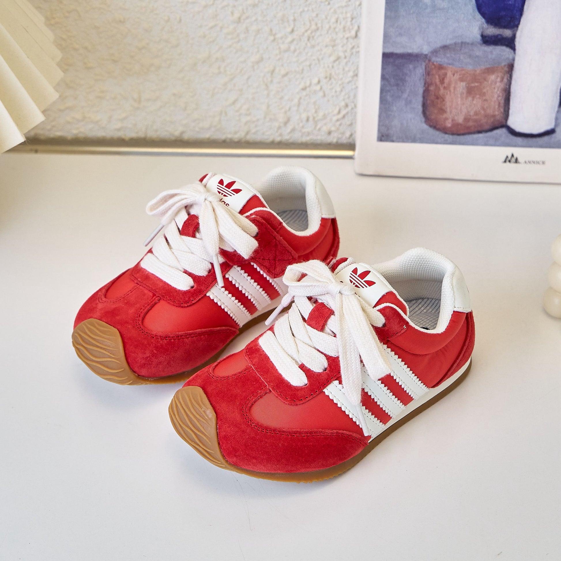 Adidas Agande training shoes" red"