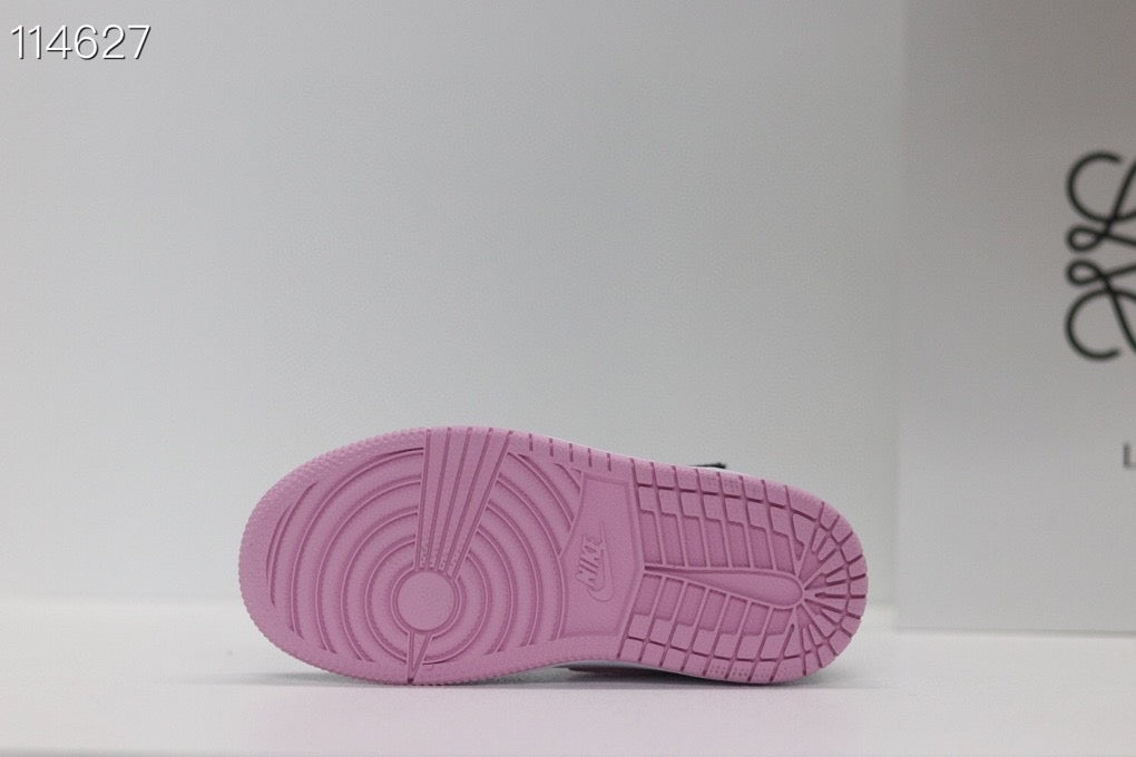 Joe's high-top Velcro children's shoes" white, black, pink"
