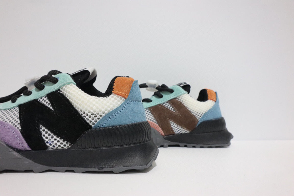 N official website synchronized parallel bars sandals "light purple, peach, blue, dark gray"
